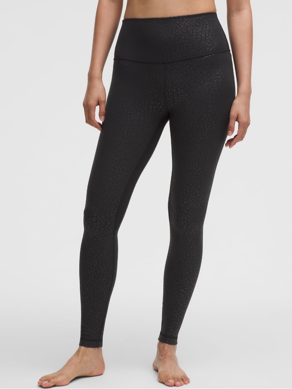 High-Rise Black Leopard Print Leggings